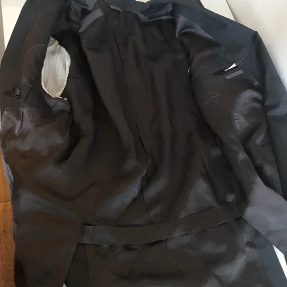 John Varvatos Black wool blazer Sz 54 - Picture 4 of 7